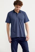 Regular Fit Viskon Polo Yaka Tişört - Lacivert (3) Sementa